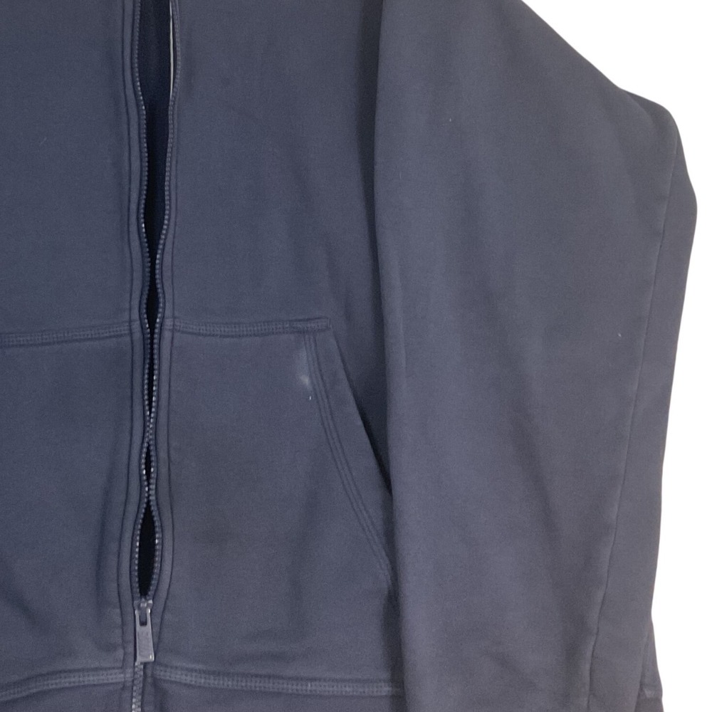Nike Mens Full Zip Hoodie Navy Blue Fleece Sweatshirt 2XL 823531-410 - Picture 3 of 10